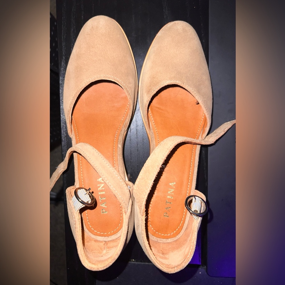 Portland Leather Goods Patina Heeled Mary Janes shoes - Taupe